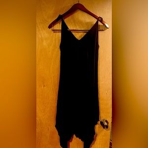 Black midi dress